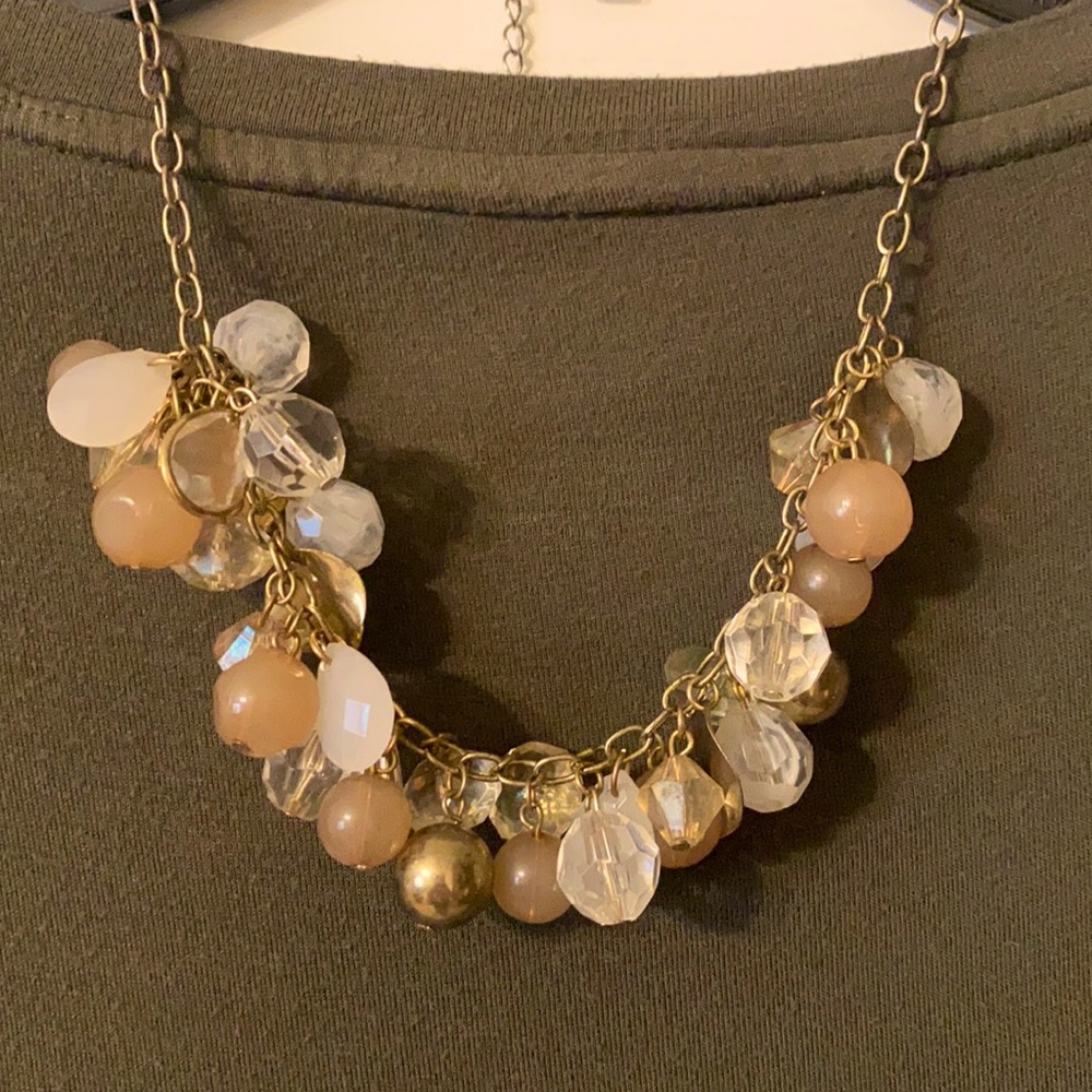 Silver/Light Pink Necklace